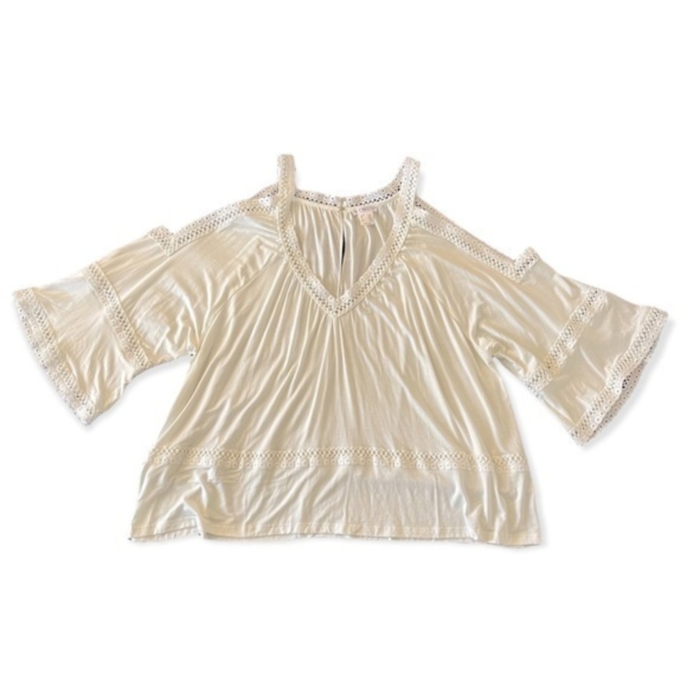 VENUS Cold Shoulder Top Bell Sleeves